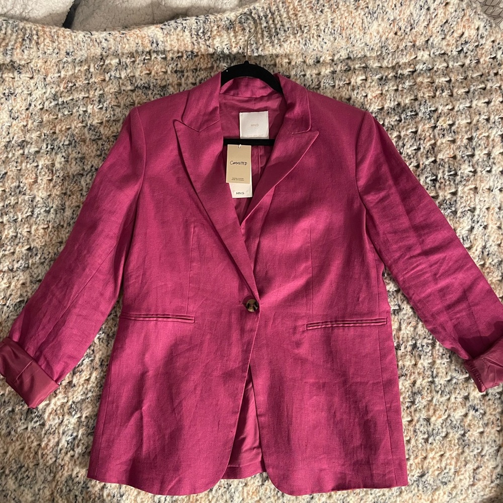 Mango Pink Blazer for Women